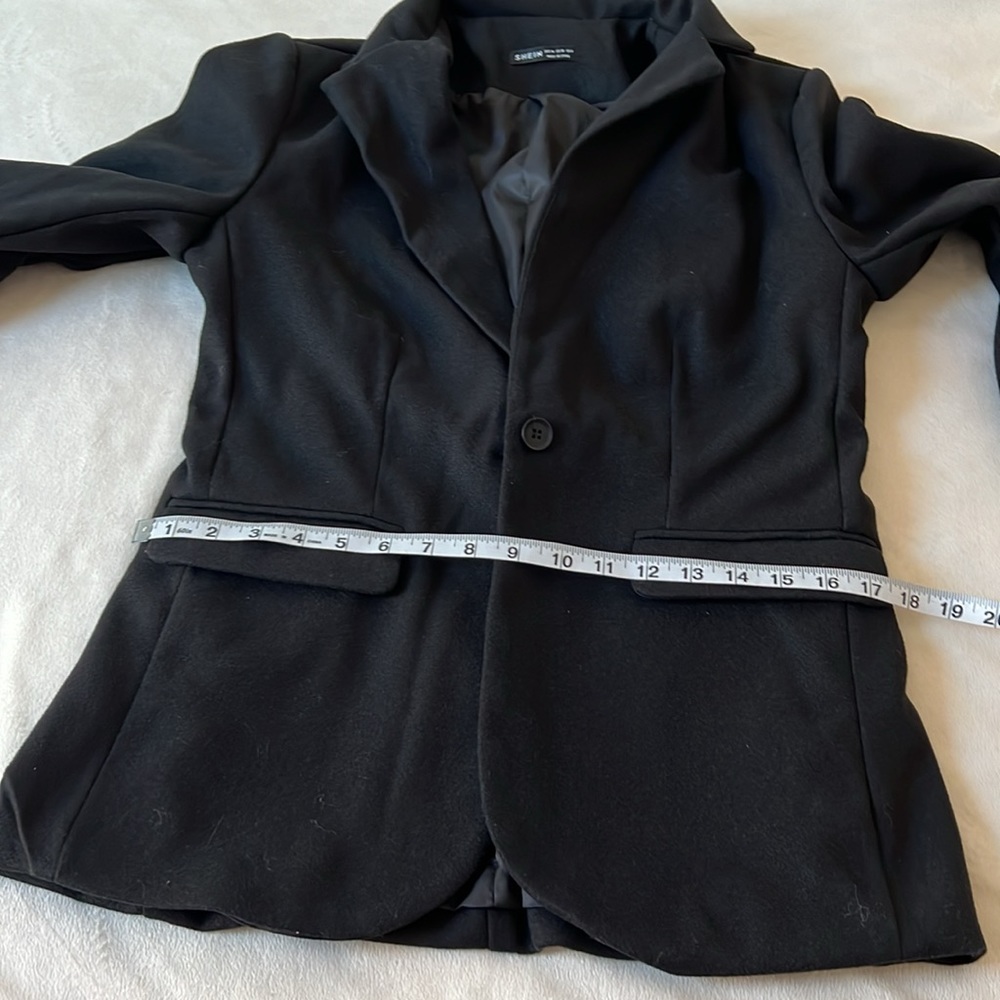Single Button Wool-Like Blazer Size Medium - image 8